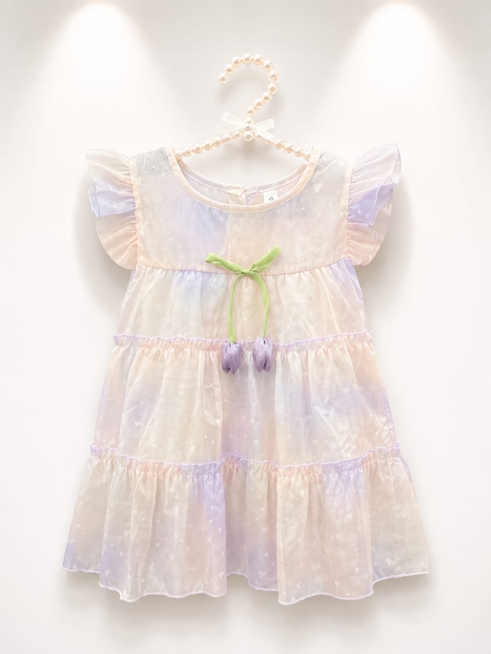 Imported Tulip Bow Frock (purple)