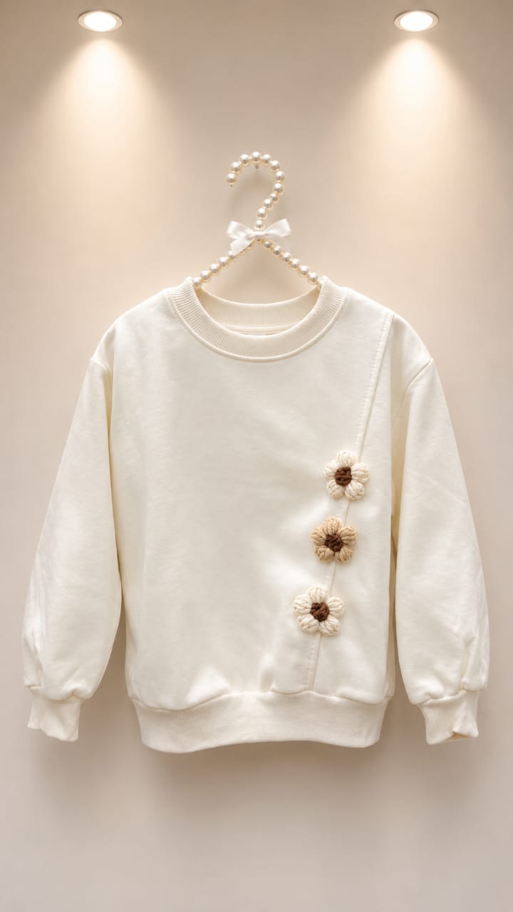 Daisy Trio Cozy Sweatshirt 🌼🧸