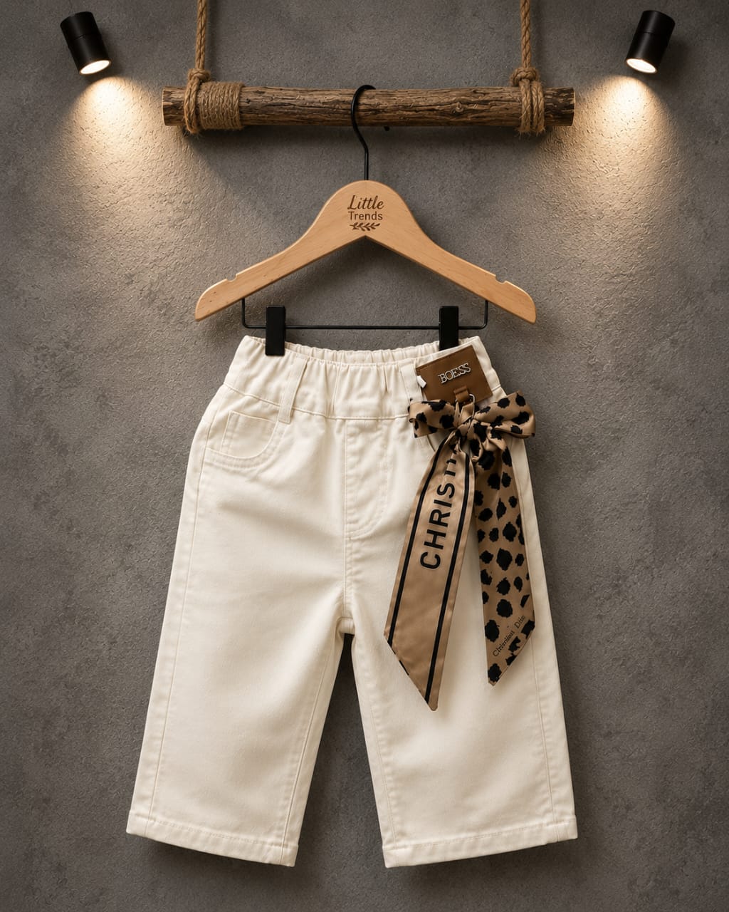 Off White Chic Bow Pants