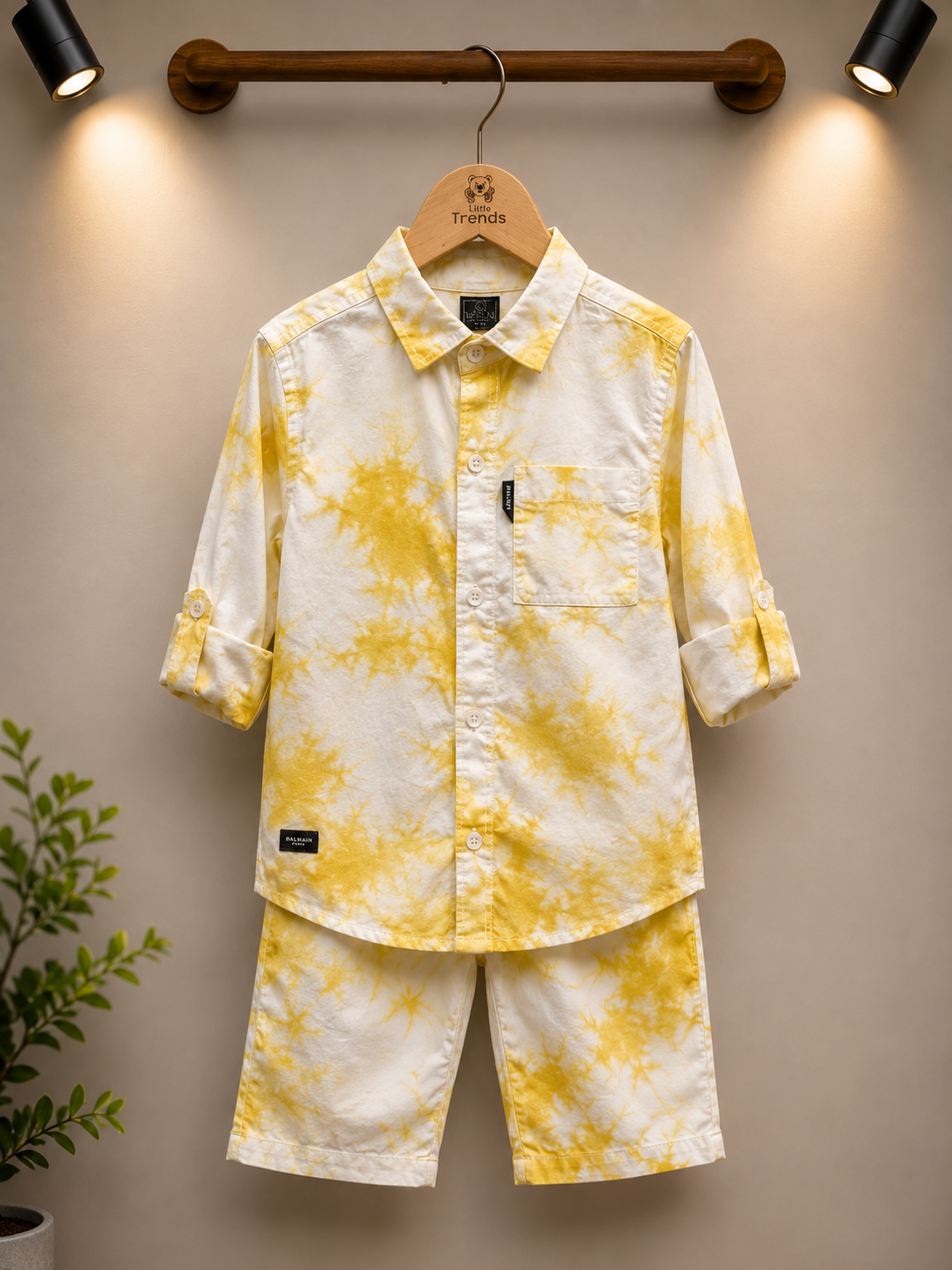 Sunshine Tie-Dye Shirt & Shorts Set