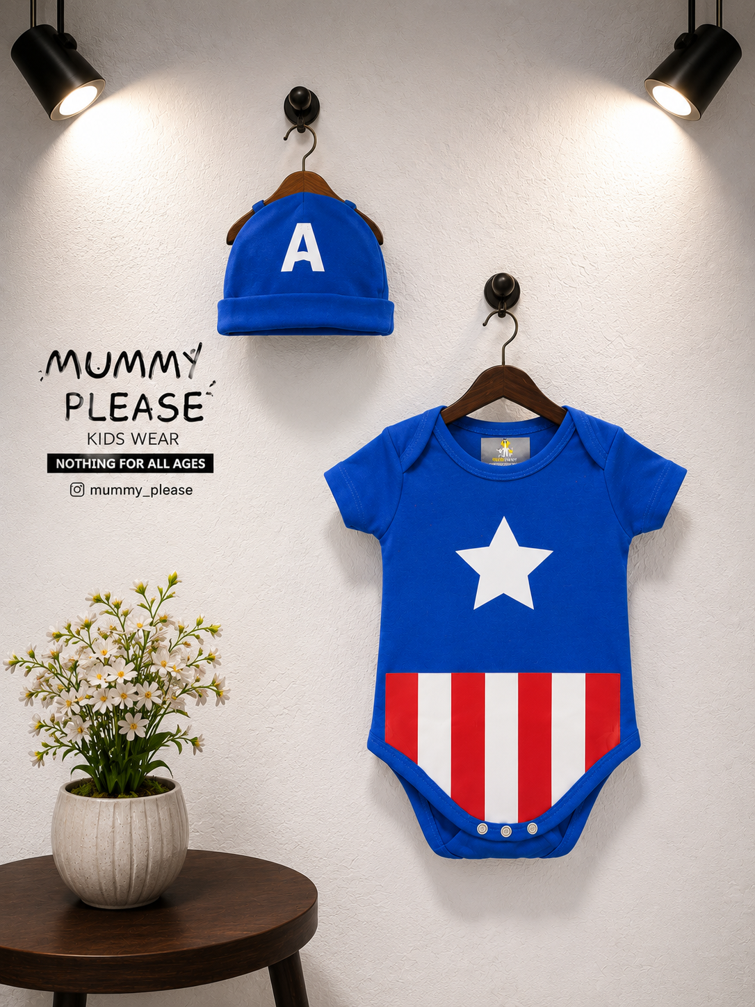 Captain Hero Baby Romper Set Superhero Edition