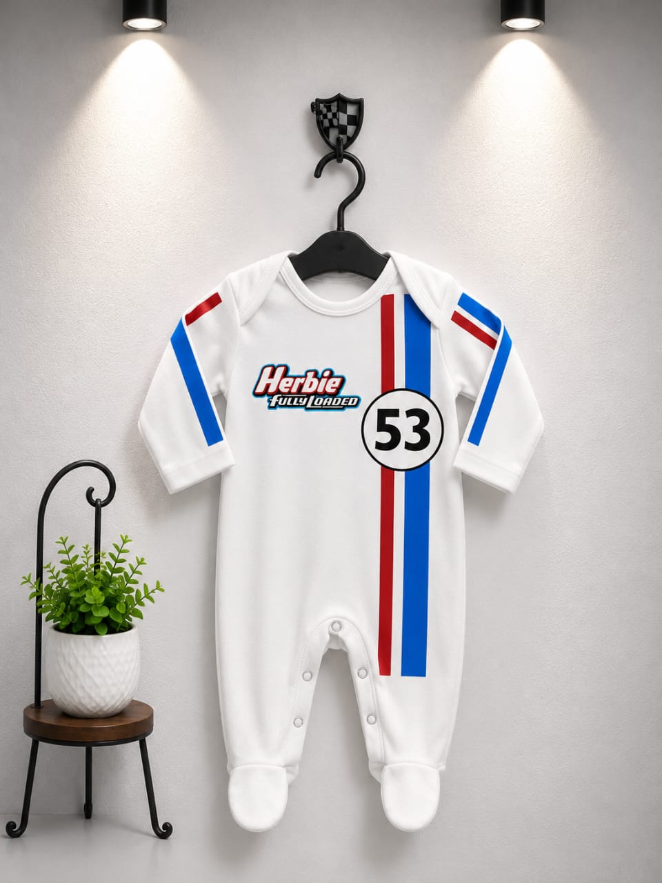 Herbie Racing Baby Romper