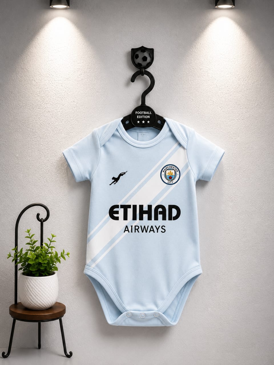Sky Blue Champions Baby Bodysuit