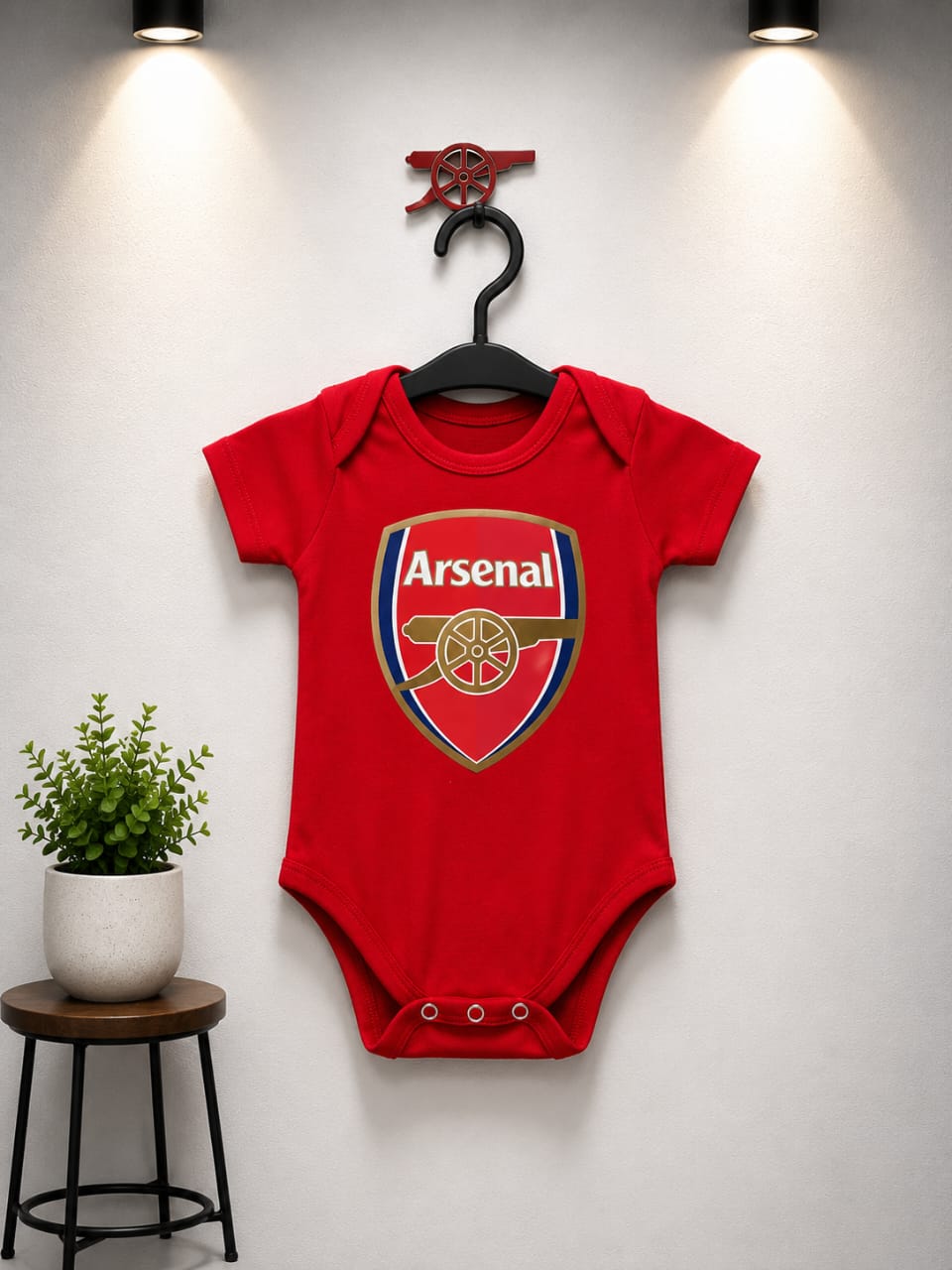 Arsenal Crest Baby Bodysuit