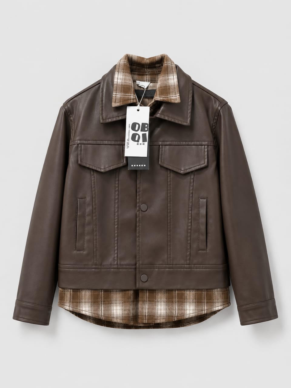 Urban Leather Overshirt Jacket