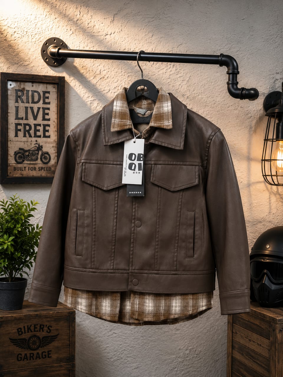 Urban Leather Overshirt Jacket 2