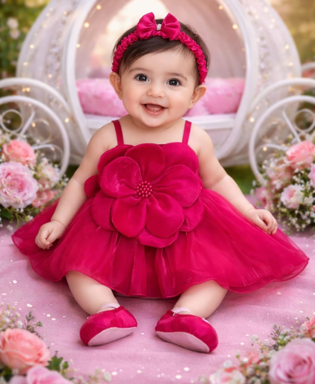 Ruby Blossom Party Dress