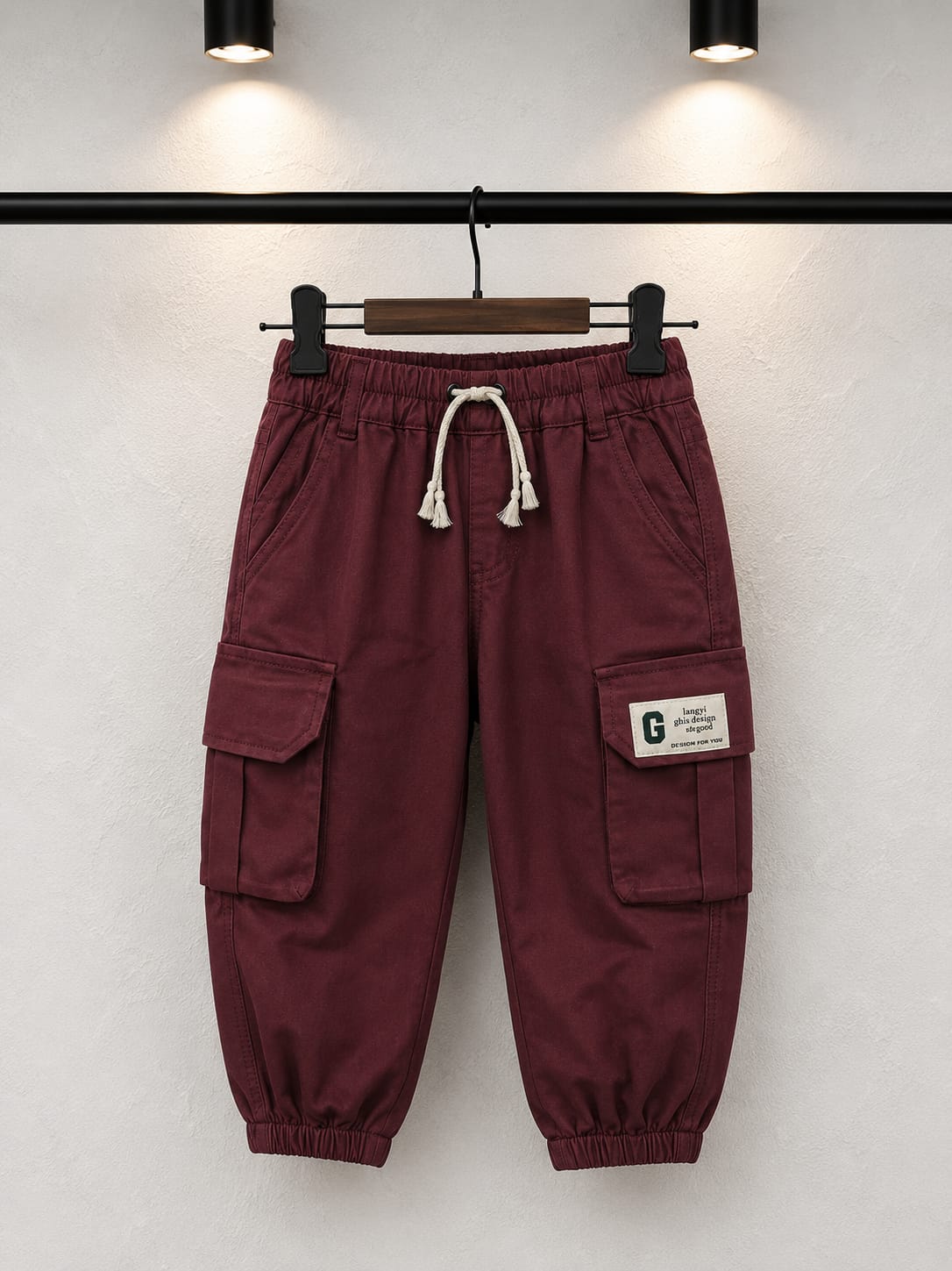 Maroon Adventure Cargo Joggers