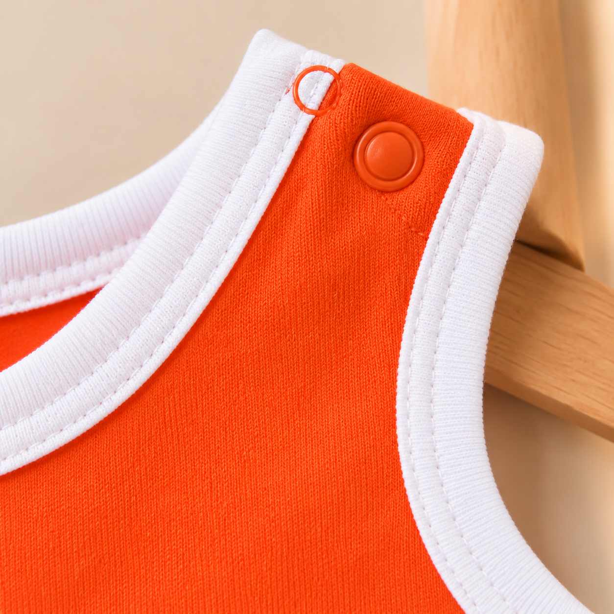 Imported Baby Boy Romper Orange Bear Print 4
