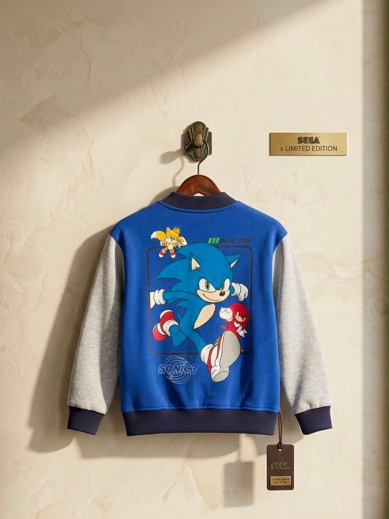 Sonic Printed Jacket, T-Shirt & Jogger Set 2